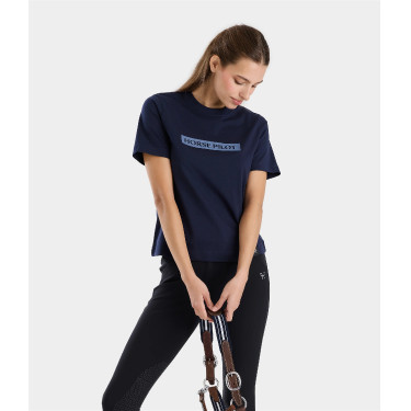 Maglietta Horse Pilot donna Team Marina Blu marino