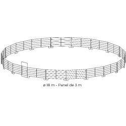 Pacco pannelli zincati 3 m La Gée