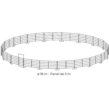 Pacco pannelli zincati 3 m La Gée