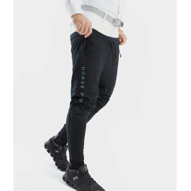 Jogging Horse Pilot Team uomo Nero Jogging Horse Pilot Team uomo Nero