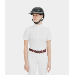 Camicia da concorso Monica Horse Pilot maniche corte donna Bianco