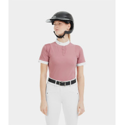 Camicia da concorso Aerolight maniche corte Horse Pilot donna Rosa mesa