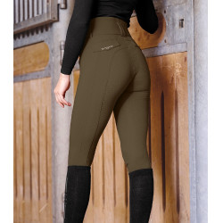 Pantaloni da equitazione da donna ELT Comfort Ride Glam Marrone verde