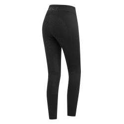 Leggings da equitazione termici ELT Rica in pile bouclé da donna Nero