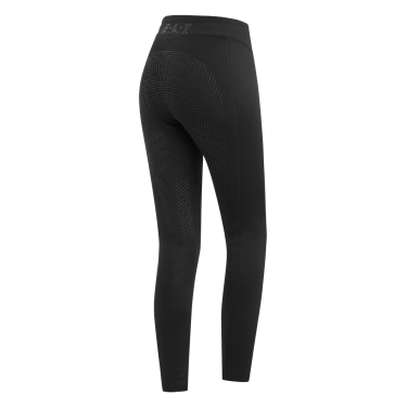 Leggings da equitazione termici ELT Rica in pile bouclé da donna Nero