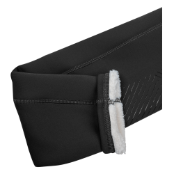Leggings da equitazione termici ELT Rica in pile bouclé da donna Nero