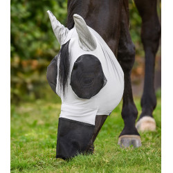 Maschera anti-mosche Waldhausen Puck con protezione nasale Grigio argento Maschera anti-mosche Waldhausen Puck con protezione nasale Grigio argento