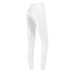 Pantaloni da equitazione ELT Micro Sport silicone Bianco