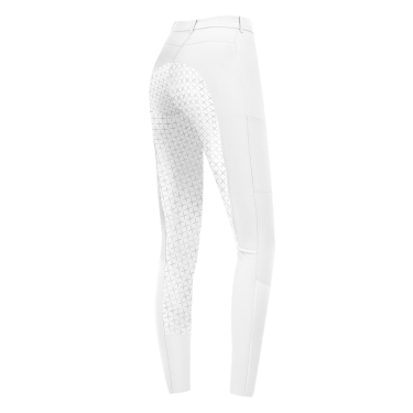 Pantaloni da equitazione ELT Micro Sport silicone Bianco