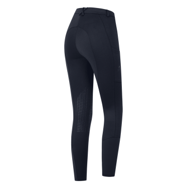 Pantaloni da equitazione ELT Essential grip ginocchia bambino Blu profondo