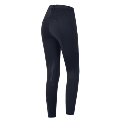 Pantaloni da equitazione ELT Essential grip ginocchia bambino Blu profondo