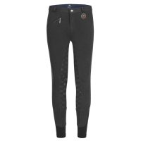 Pantaloni da equitazione termici ELT Fun Sport in silicone per bambini Nero