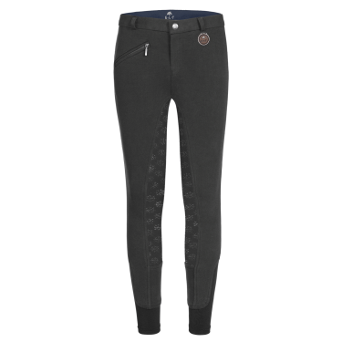 Pantaloni da equitazione termici ELT Fun Sport in silicone per bambini Nero Pantaloni da equitazione termici ELT Fun Sport in silicone per bambini Nero