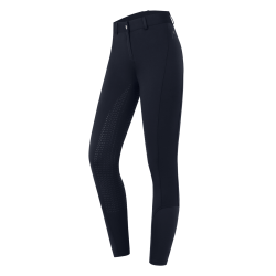 Pantaloni da equitazione termici ELT Essential con silicone da donna Blu profondo