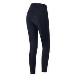 Pantaloni da equitazione termici ELT Essential con silicone da donna Blu profondo