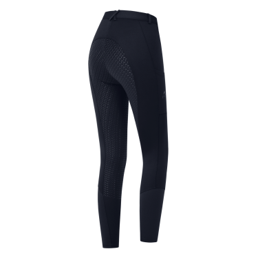 Pantaloni da equitazione termici ELT Essential con silicone da donna Blu profondo