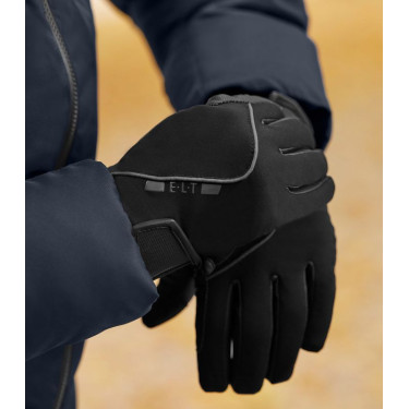 Guanti da equitazione ELT Maxim uomo Nero