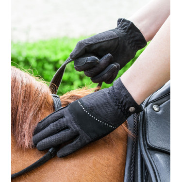 Guanti da equitazione ELT Arosa Nero