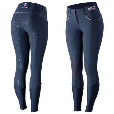 Pantalon d'équitation Nordic Performance Horze à grip silicone Blanc