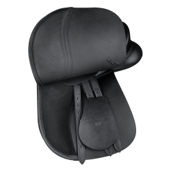 Sella mista Waldhausen Premium in cuoio Nero