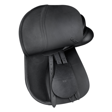 Sella mista Waldhausen Premium in cuoio Nero