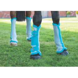 Ghette antimosche Fly turnout Shires Blu petrolio