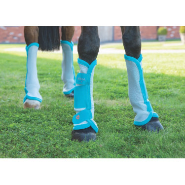 Ghette antimosche Fly turnout Shires Blu petrolio