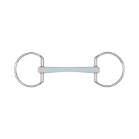Filetto Beris a oliva con cannone Comfort sottile e anello da 7,5 cm Morbido Grigio Filetto Beris a oliva con cannone Comfort sottile e anello da 7,5 cm Morbido Grigio