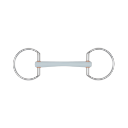 Filetto Beris a oliva con cannone Comfort sottile e anello da 7,5 cm Morbido Grigio