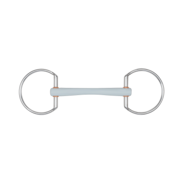 Filetto Beris a oliva con cannone Comfort sottile e anello da 7,5 cm Morbido Grigio