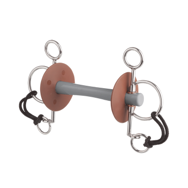 Mors Pelham Beris corto cannone Comfort Morbido Grigio
