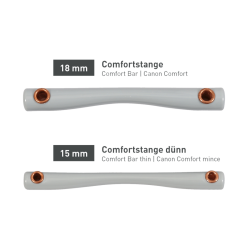Mors baucher Beris cannone Comfort Morbido Grigio
