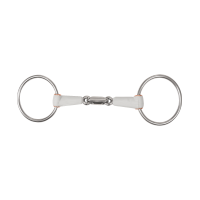 Morso a filetto Beris doppia rottura anello 7,5 cm Medio Argento