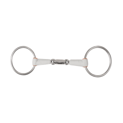 Morso a filetto Beris doppia rottura anello 7,5 cm Medio Argento