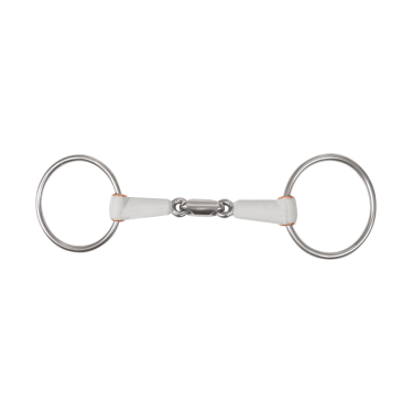 Morso a filetto Beris doppia rottura anello 7,5 cm Medio Argento