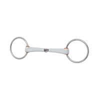 Morso a filetto Beris semplice snodo 7,5 cm Medio Argento