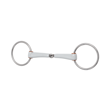 Morso a filetto Beris semplice snodo 7,5 cm Medio Argento