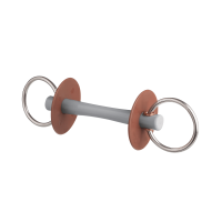 Filetto Beris con imboccatura Comfort sottile, anello 7,5 cm Morbido Grigio