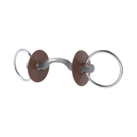 Morso da filetto Beris passaggio di lingua Konnex anello 7,5 cm Morbido Grigio Morso da filetto Beris passaggio di lingua Konnex anello 7,5 cm Morbido Grigio