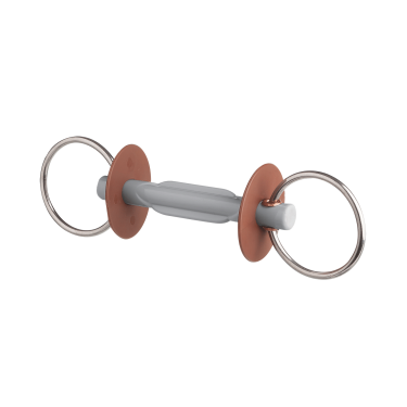 Filet Beris con imboccatura a farfalla, anello 7,5 cm Morbido Grigio
