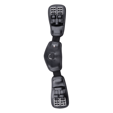 Sottopancia corto Waldhausen in cuoio elastico Nero