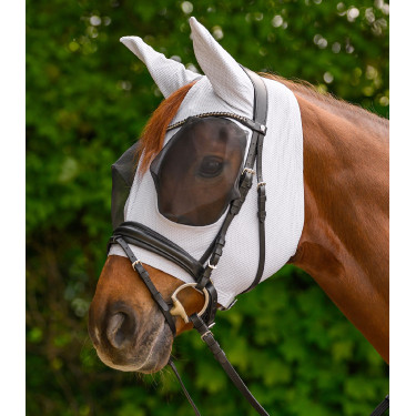 Maschera antimosche Waldhausen Puck Breath Grigio argento