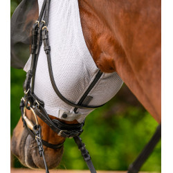 Maschera antimosche Waldhausen Puck Breath Grigio argento