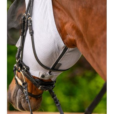 Maschera antimosche Waldhausen Puck Breath Grigio argento