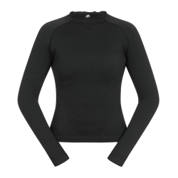 T-shirt tecnico ELT in maglia 3D Richmond a maniche lunghe da donna Nero