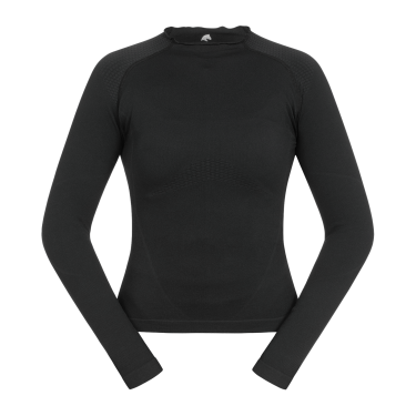 T-shirt tecnico ELT in maglia 3D Richmond a maniche lunghe da donna Nero
