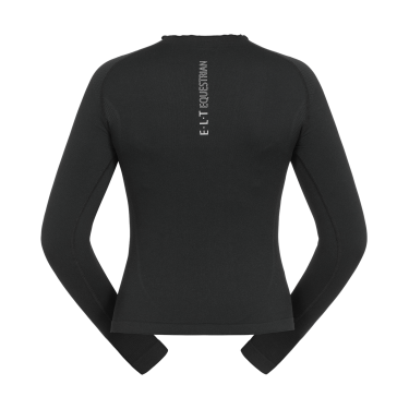 T-shirt tecnico ELT in maglia 3D Richmond a maniche lunghe da donna Nero