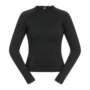 T-shirt tecnico ELT in maglia 3D Richmond a maniche lunghe da donna Nero