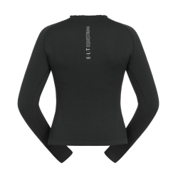 T-shirt tecnico ELT in maglia 3D Richmond a maniche lunghe da donna Nero