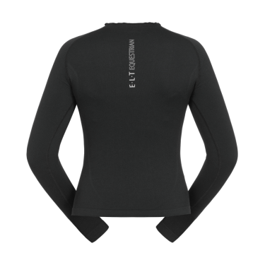 T-shirt tecnico ELT in maglia 3D Richmond a maniche lunghe da donna Nero